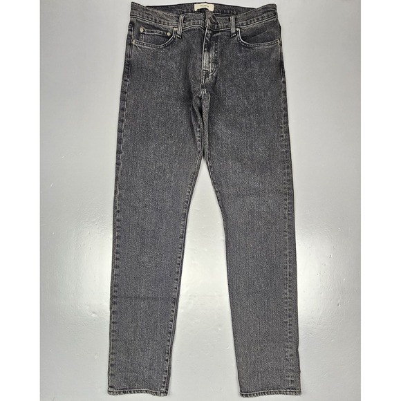 Baldwin‎ Kansas City 76 Slim Jeans Mens 32x34. Black Onyx USA Made Designer - Picture 1 of 8